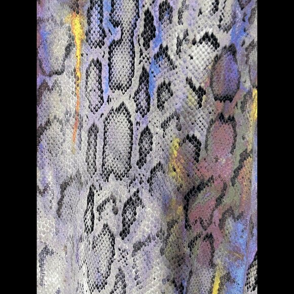 RACHEL Rachel Roy Gorgeous Purple Rainbow Snakeskin Tank Top Size XS - Picture 2 of 4